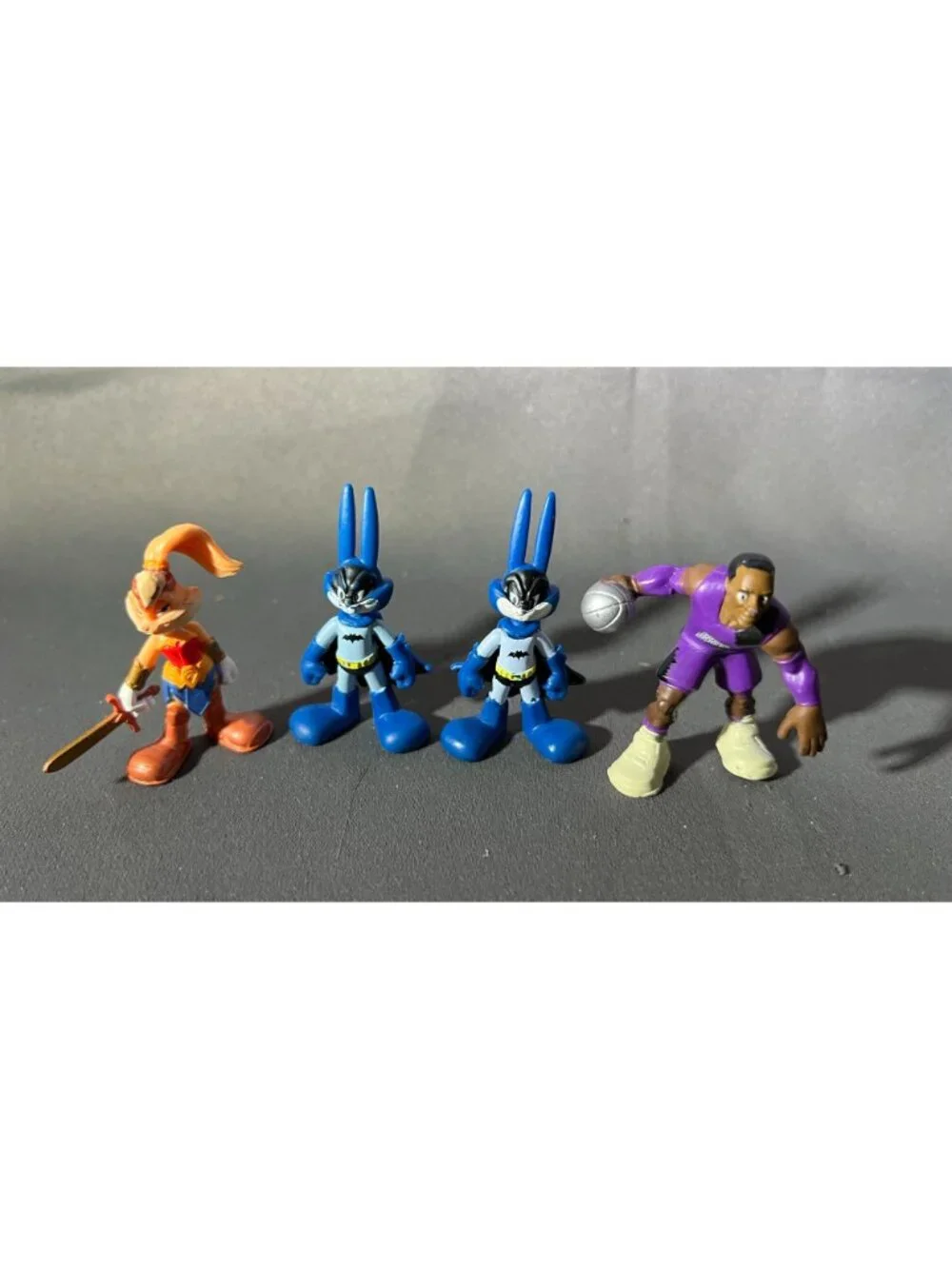 Space Jam Toy Figures Lot 4pcs Lola Bunny Bugs LeBron Goon